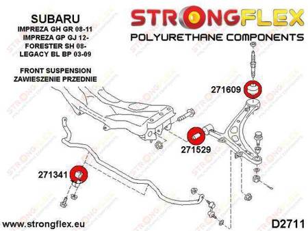 Front suspension polyurethane bush kit