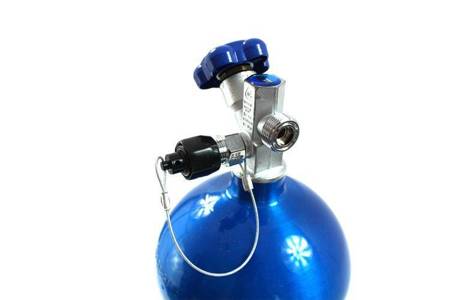 Electric Blue Nitrous Bottle with Blow-off 7L