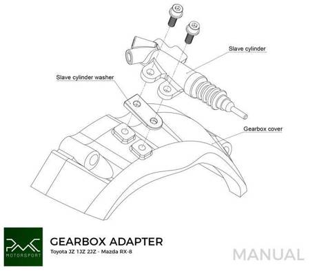 Gearbox adapter plate Toyota  JZ 1JZ 2JZ - Mazda RX-8