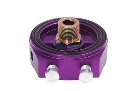 Oil filter adapter Turboworks Purple