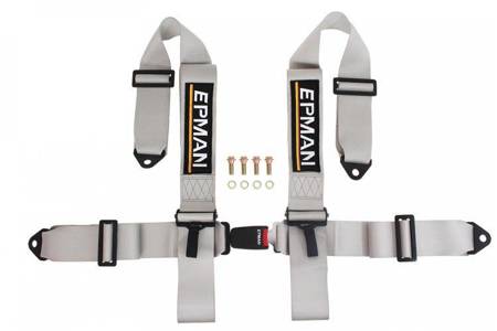 Racing seat belts 4p 3" Epman Grey