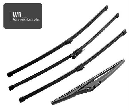 Rear dedicated silicon wiperblade 330 mm