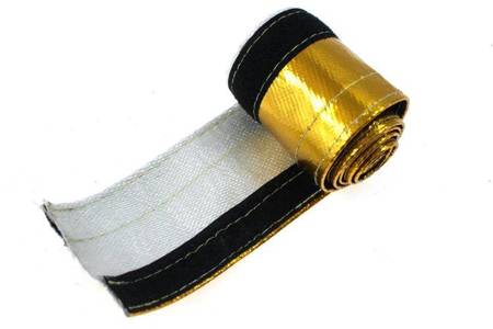 TurboWorks Heat resistance hose cover 30mm x 1m Gold