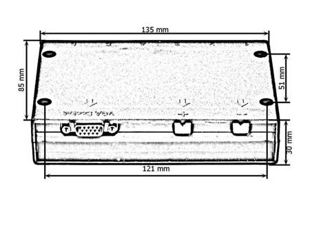 Panel przełączników dotykowy 1x15PIN VGA 12/24V